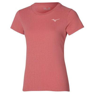 Camisa Mizuno Tee Mujer Coral Claro - Chile M247QAWIUF